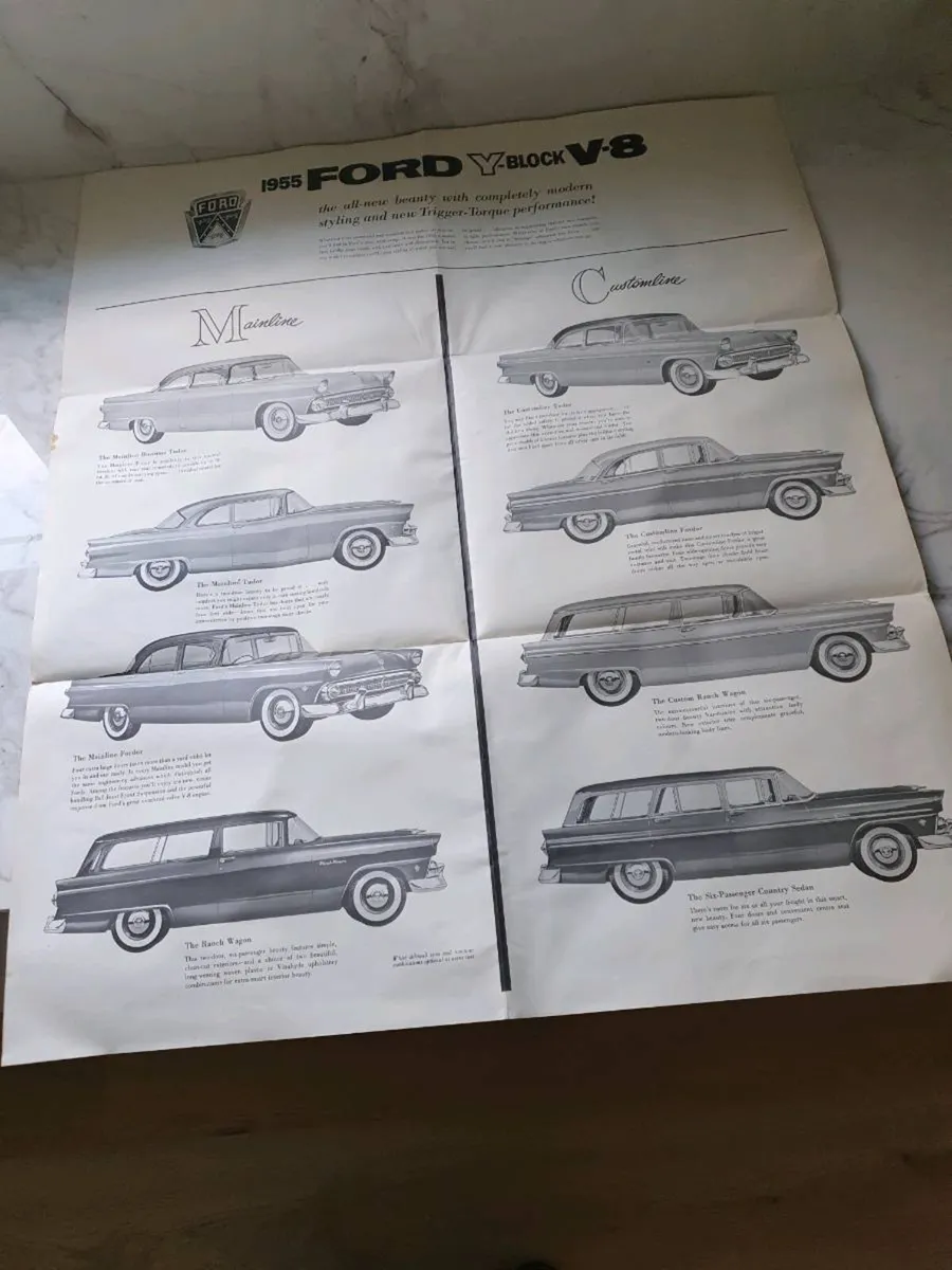 FORD 55  customeline etc brochure - Image 3
