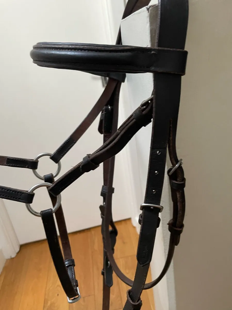 Brown cob bridle - Image 2