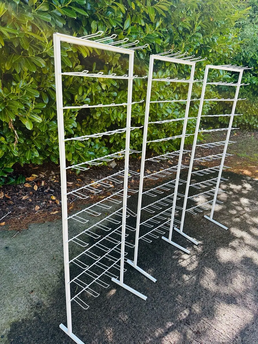 LARGE WHITE DISPLAY STANDS - 3 AVAILABLE - Image 2