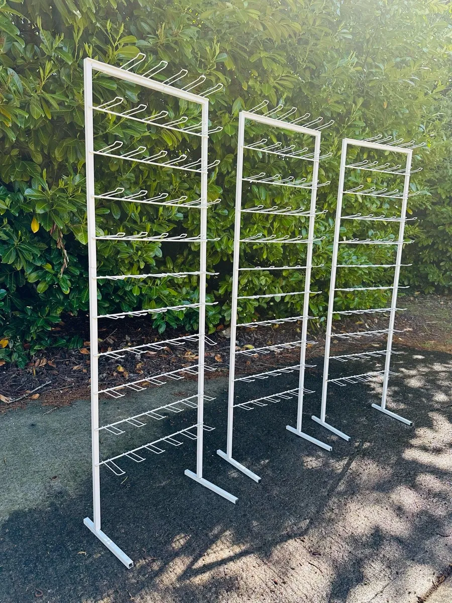 LARGE WHITE DISPLAY STANDS - 3 AVAILABLE - Image 1