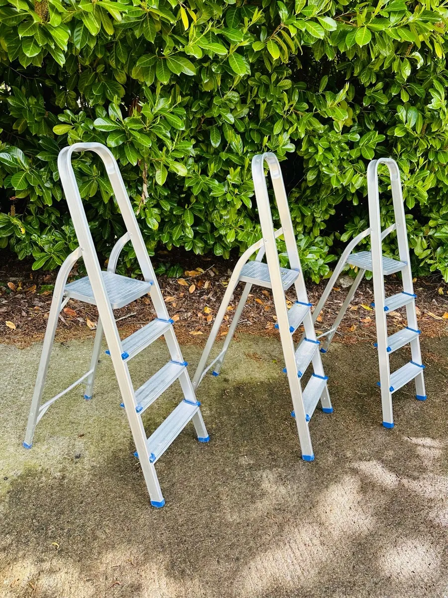 3 ALUMINIUM LADDERS LIKE NEW!! - Image 3