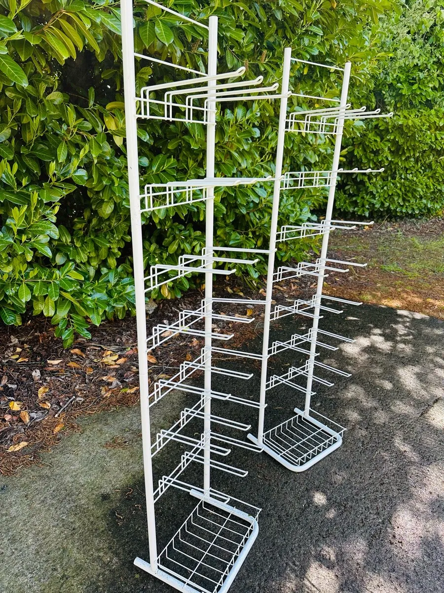 HEAVY DUTY WHITE SHOP DISPLAY STANDS - Image 2
