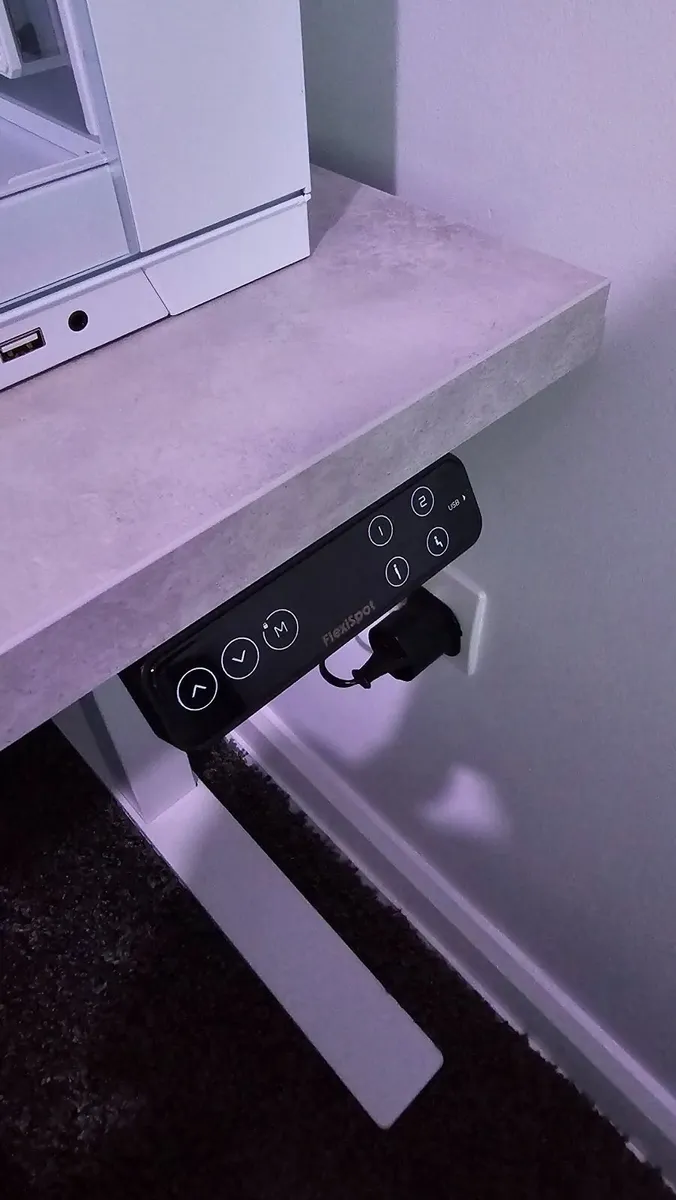 Flexispot E7 PRO White + Ikea Ekbacken Desktop - Image 2