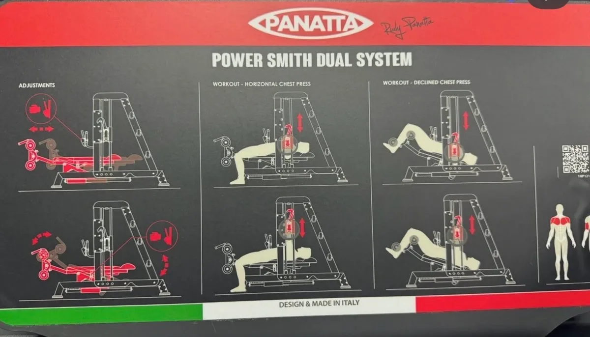 Panatta flat & decline smith press - Image 3