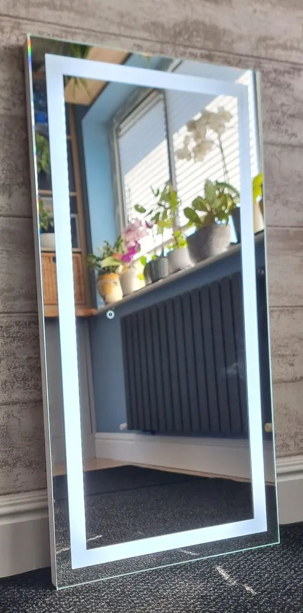 LED Bathroom Mirror Made in EU Dual LED White - Image 1