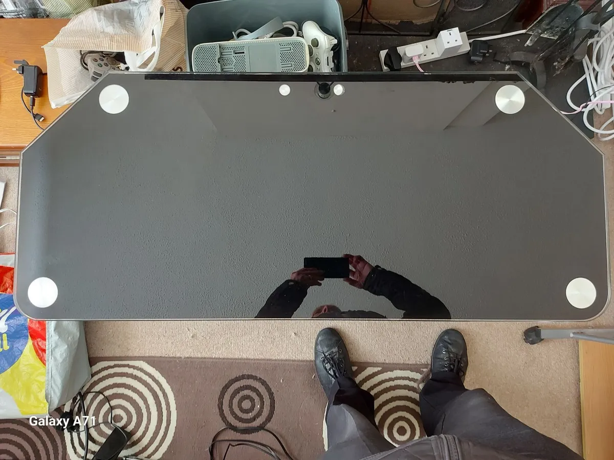 Tempered Glass TV Table - Image 1