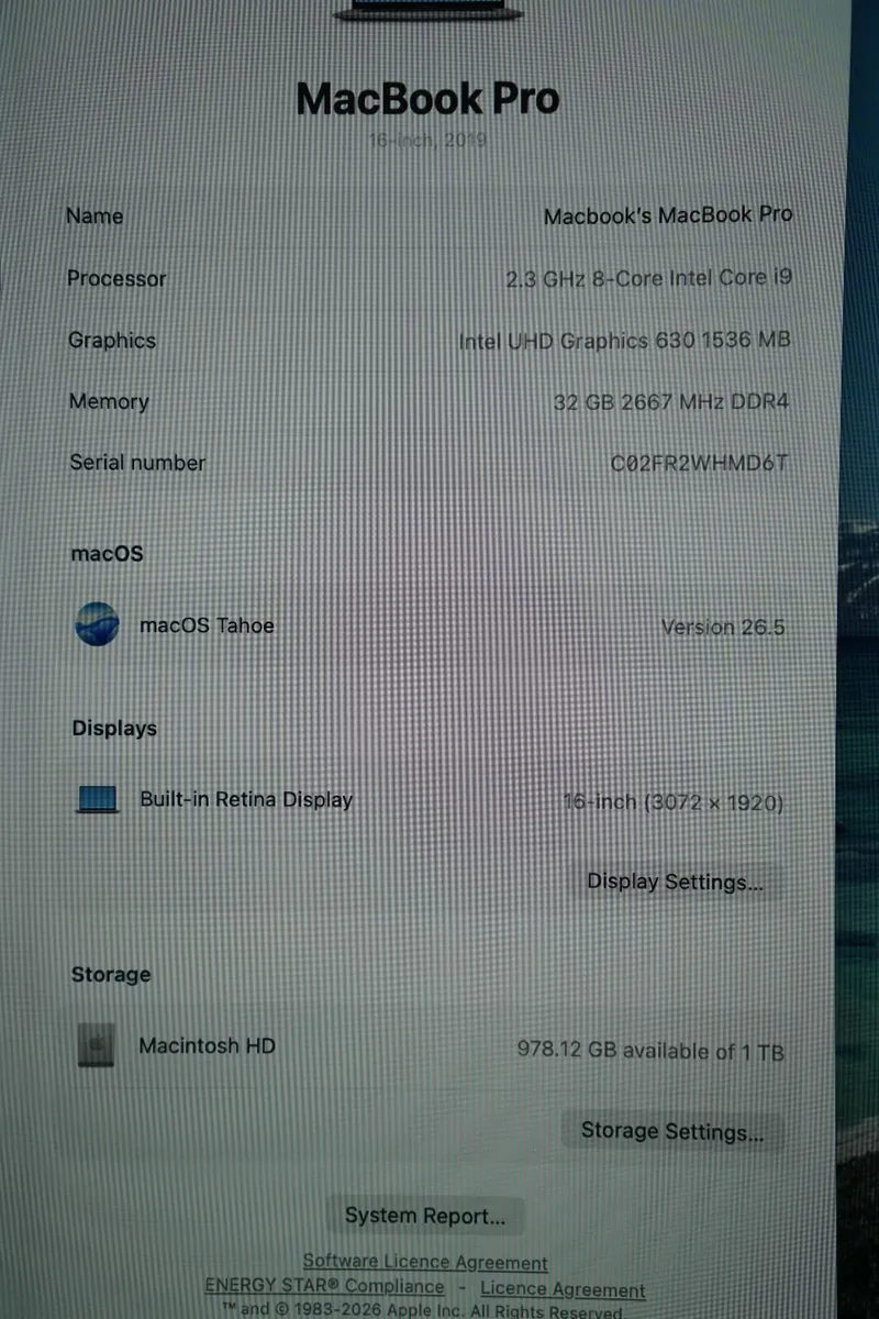 MacBook Pro 16" 2021 M1 Pro | 16GB | 512GB - Image 2