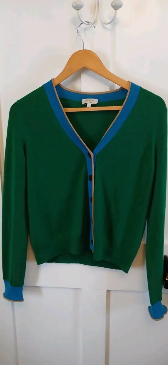 Jigsaw Green Cardigan - Image 1