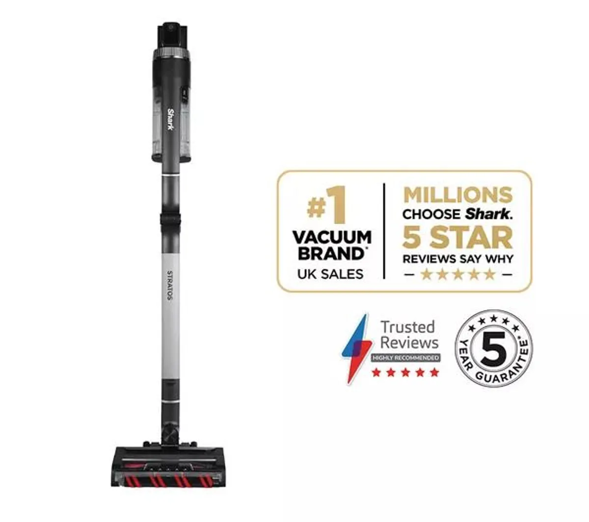 PRICE DROP!!! Shark Stratos IZ420UKT Cordless Stick Vacuum | Dual Battery (120 Min), Anti Hair Wrap  vacuum Plus, TruePet & Clean Sense IQ Tech , Dyson Alternative , Pet Vacuum , anti allergen smart vacuum , bagless vacuum , compact  stick vacuum Dual - Image 2