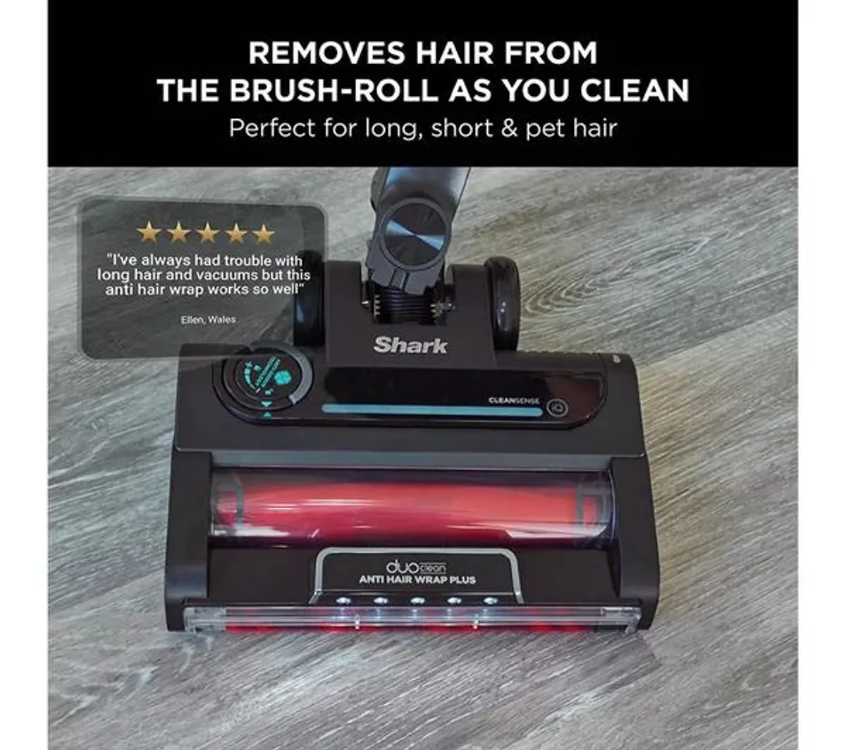 PRICE DROP!!! Shark Stratos IZ420UKT Cordless Stick Vacuum | Dual Battery (120 Min), Anti Hair Wrap  vacuum Plus, TruePet & Clean Sense IQ Tech , Dyson Alternative , Pet Vacuum , anti allergen smart vacuum , bagless vacuum , compact  stick vacuum Dual - Image 3