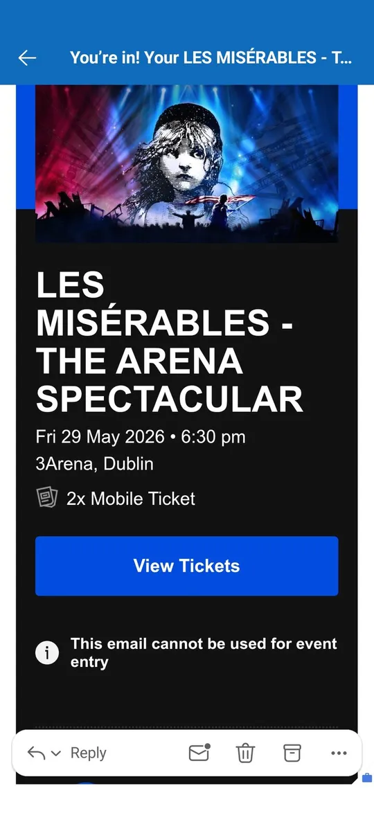 Les Miserables Tickets