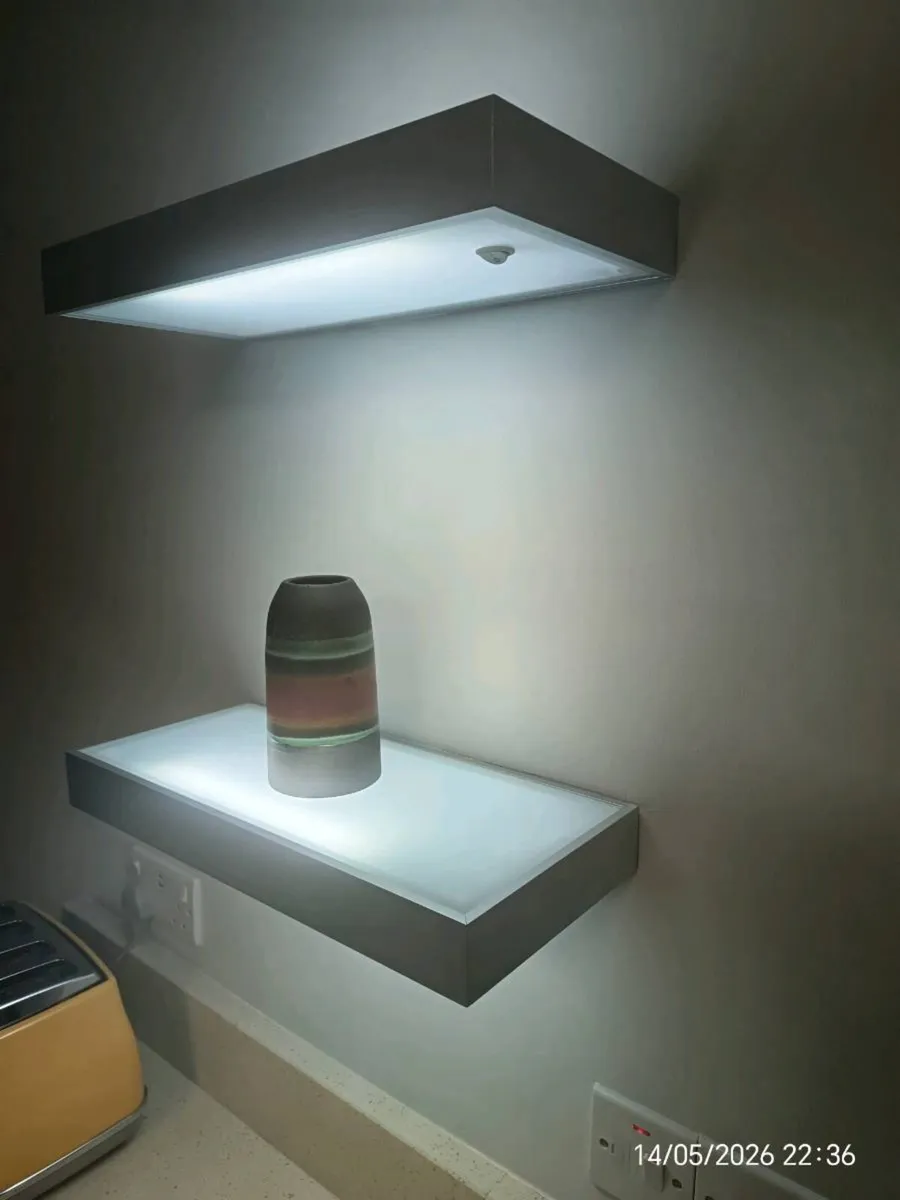 Floating lighted shelves - Image 2