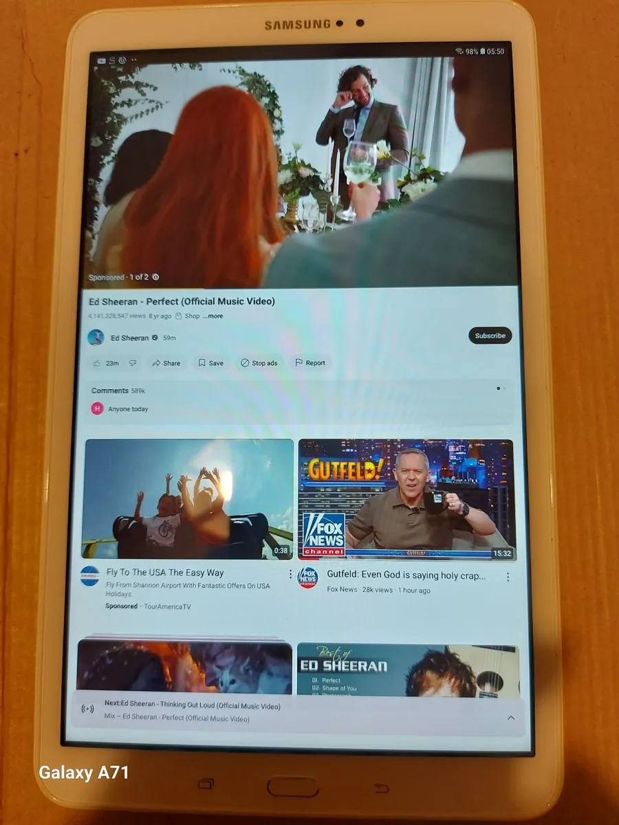 Samsung Galaxy A6 Tablet, SM-T580, 2GB Ram, 32GB - Image 1