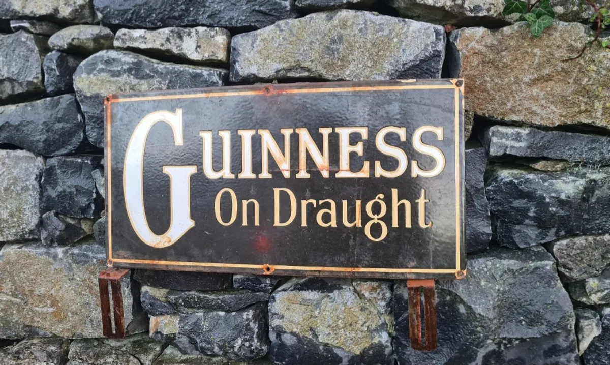 Guinness   enamel sign - Image 1