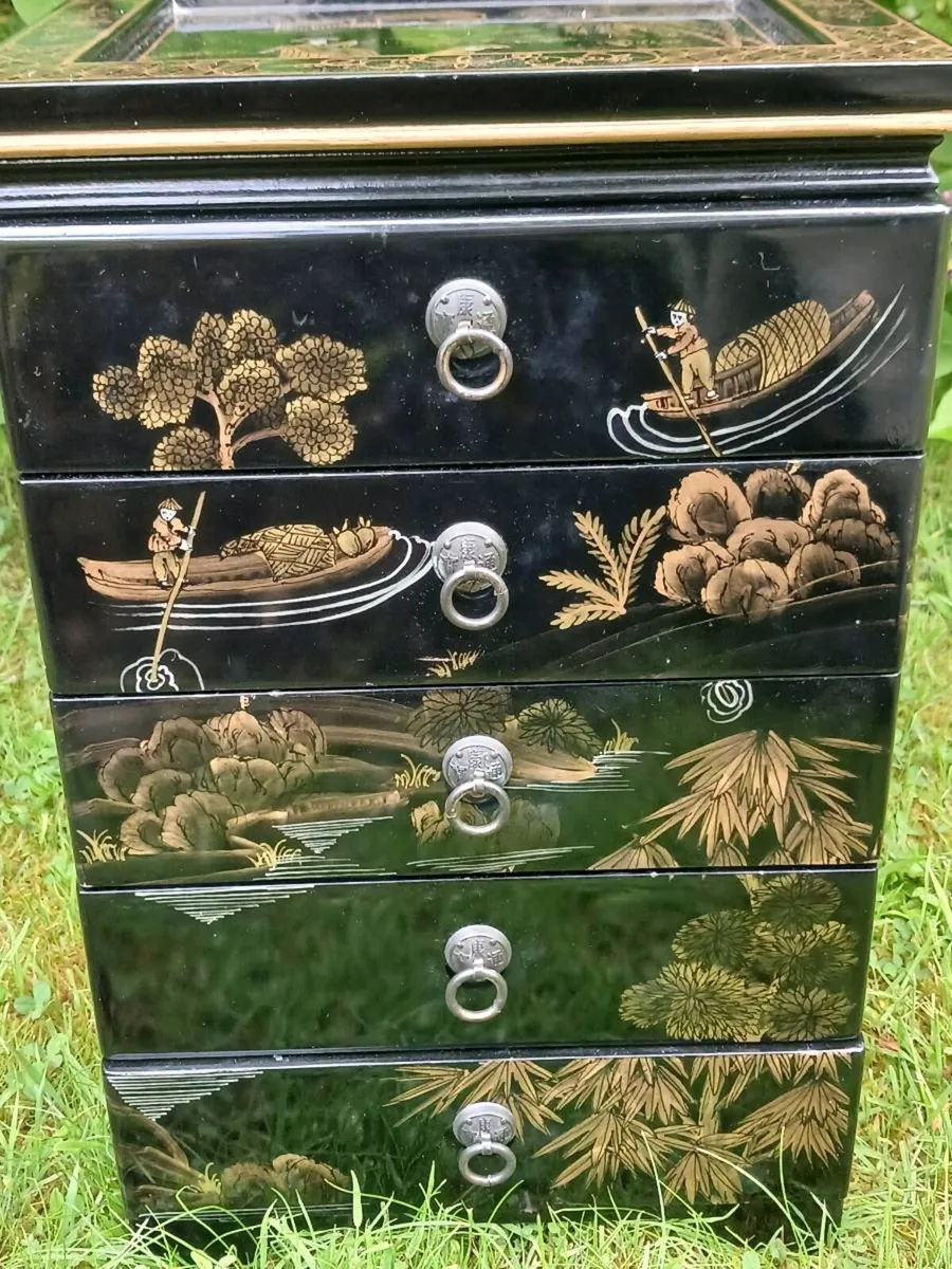 Oriental jewellery box - Image 4