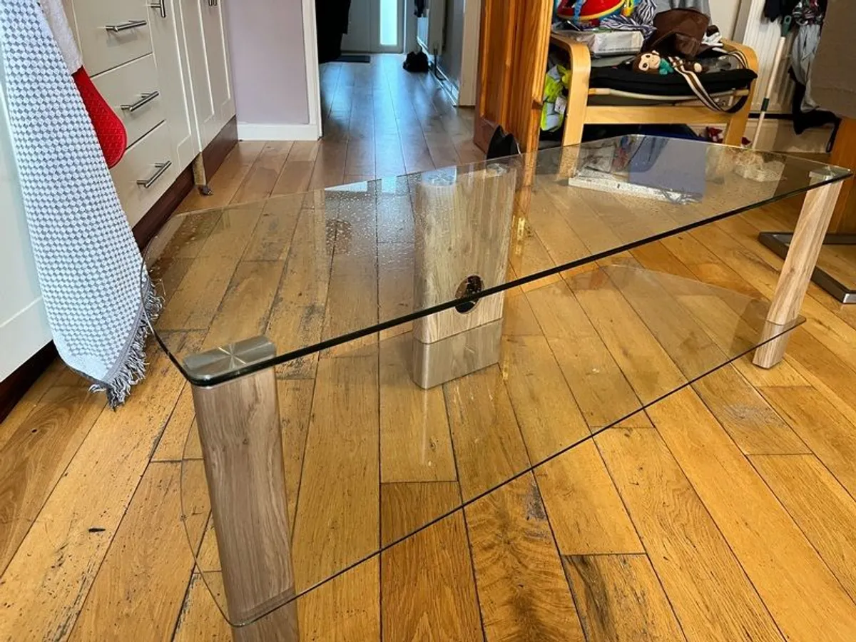 Tv Glass stand, immaculate condition. - Image 2