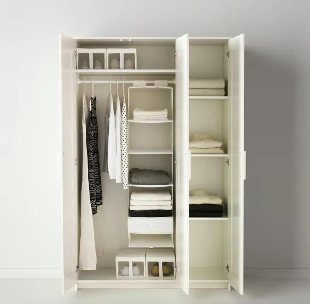 IKEA Brimnes wardrobe carcass, white - Image 1
