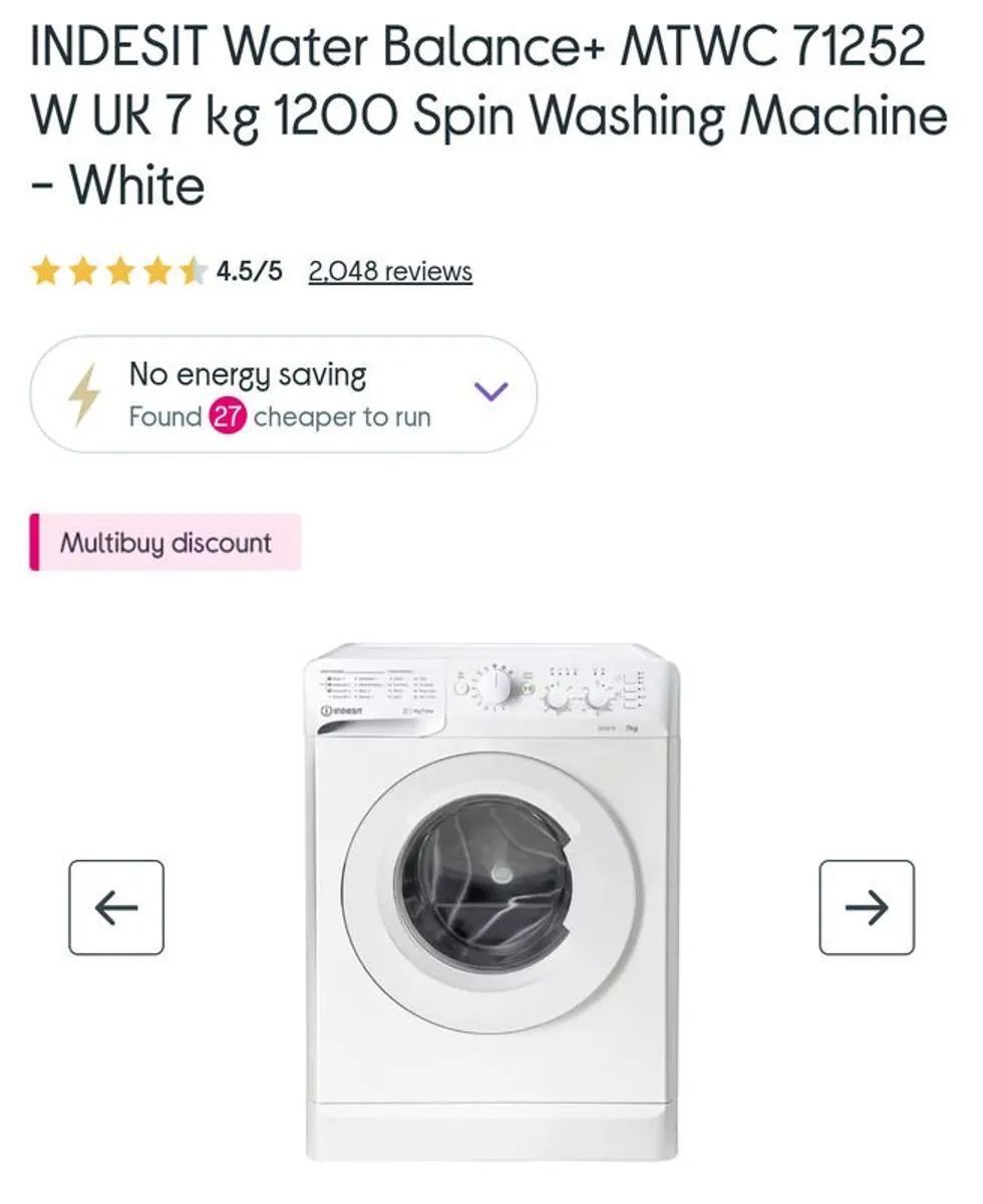Indesit Washer - Brand New - 35% Cheaper - Image 1
