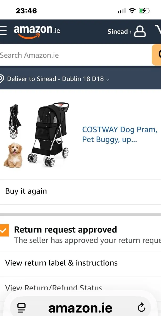 Dog Buggy unopened purchased from Amazon