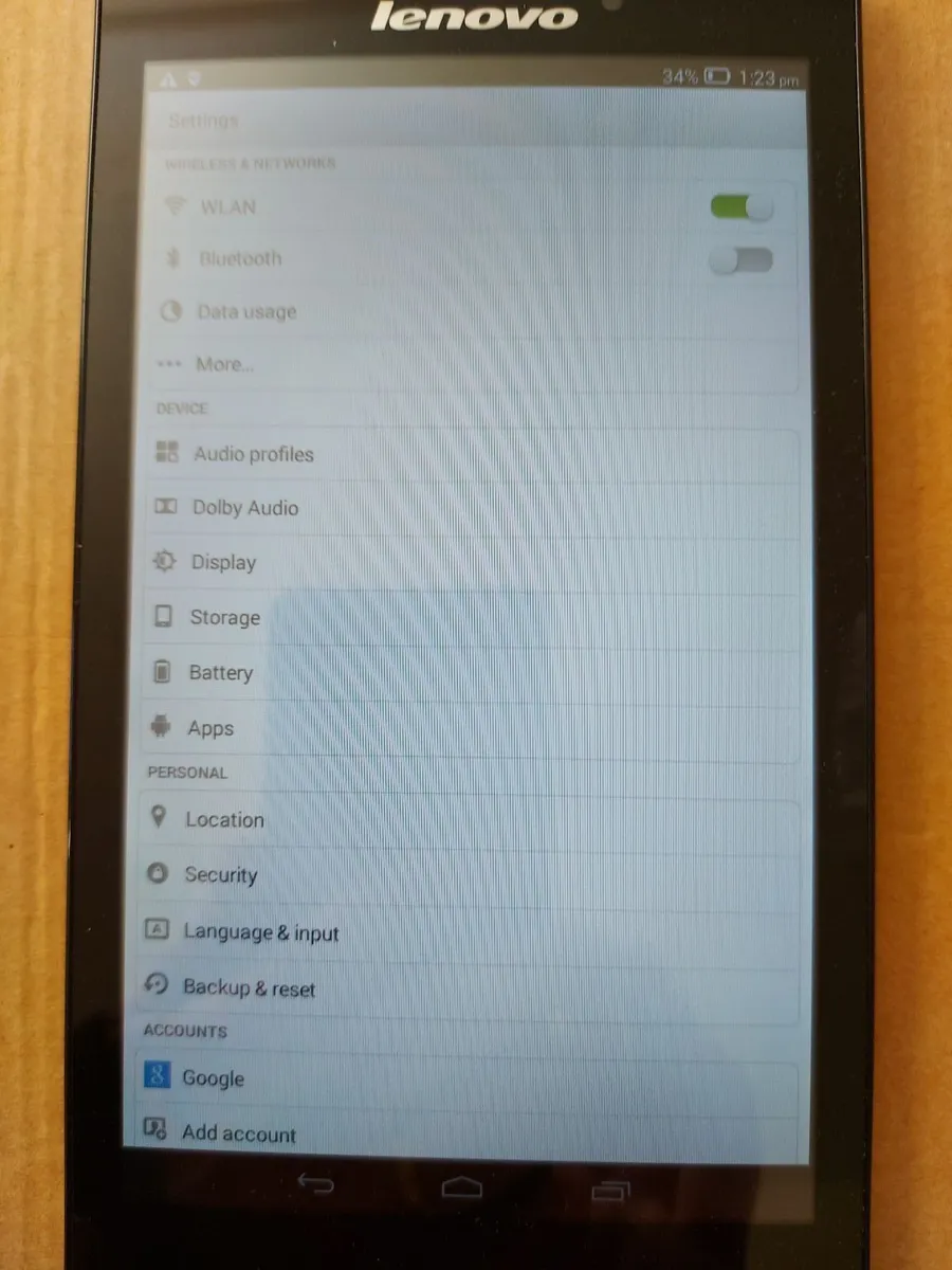 Lenovo Tab2 Model A7-20F, 1GB Ram, 16GB HDD - Image 4