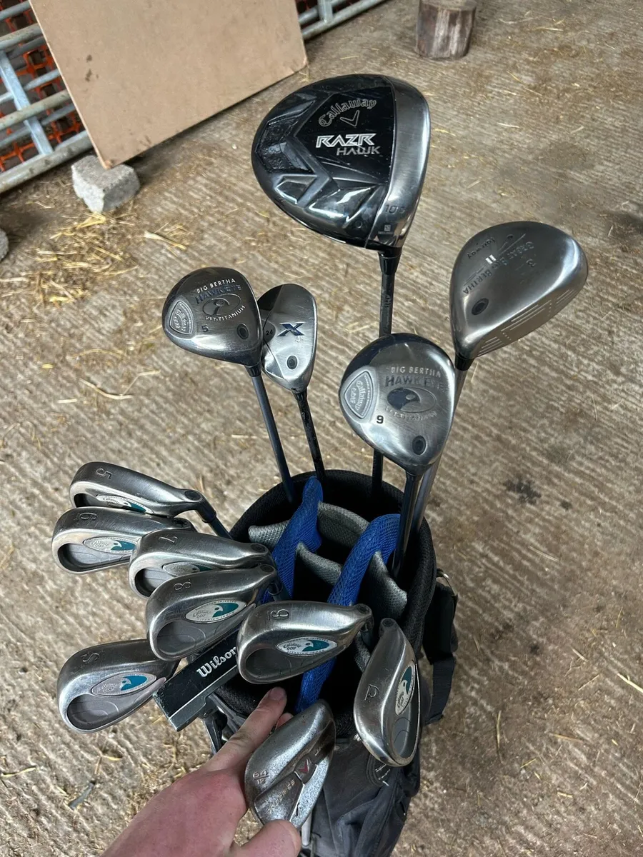 Golf clubs and bag - Image 2