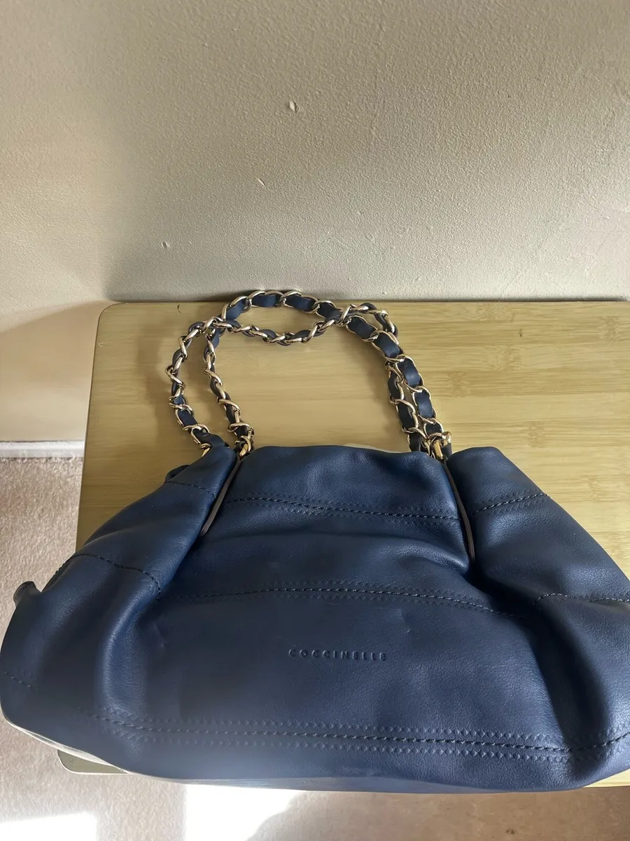 Designer Coccinelle navy bag - Image 1
