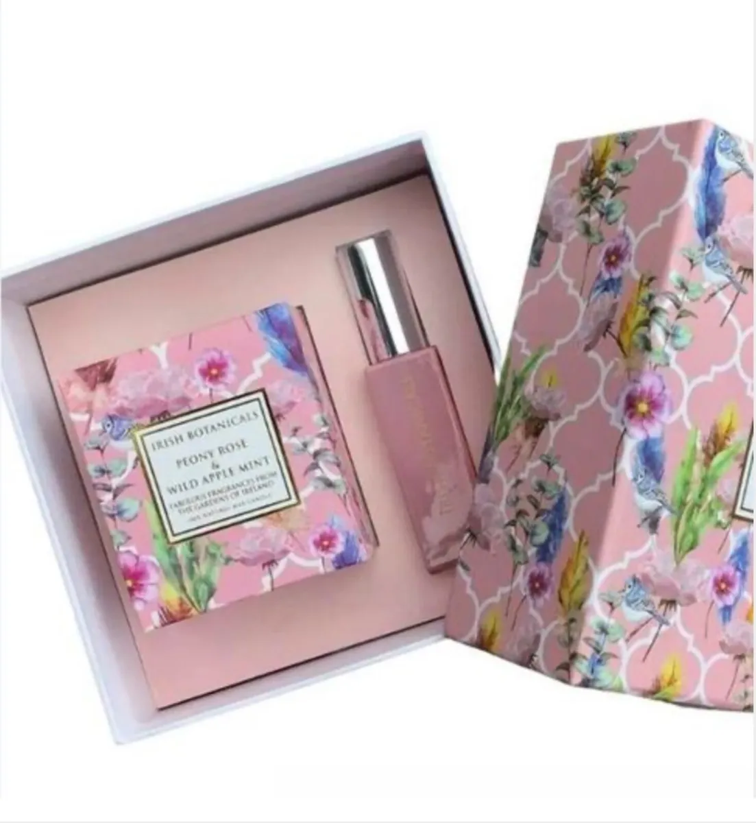Peony Rose and Wild Apple Mint Wax Candle and Frag