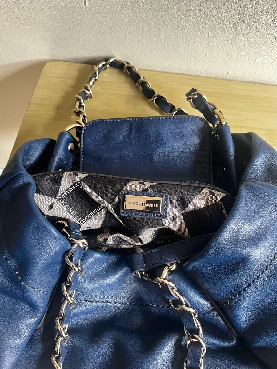 Designer Coccinelle navy bag - Image 3