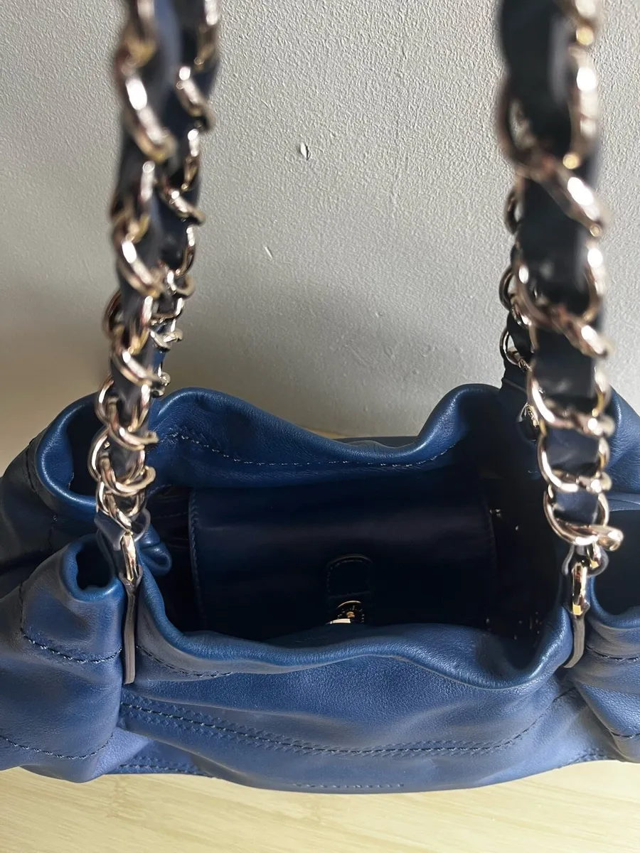 Designer Coccinelle navy bag - Image 4