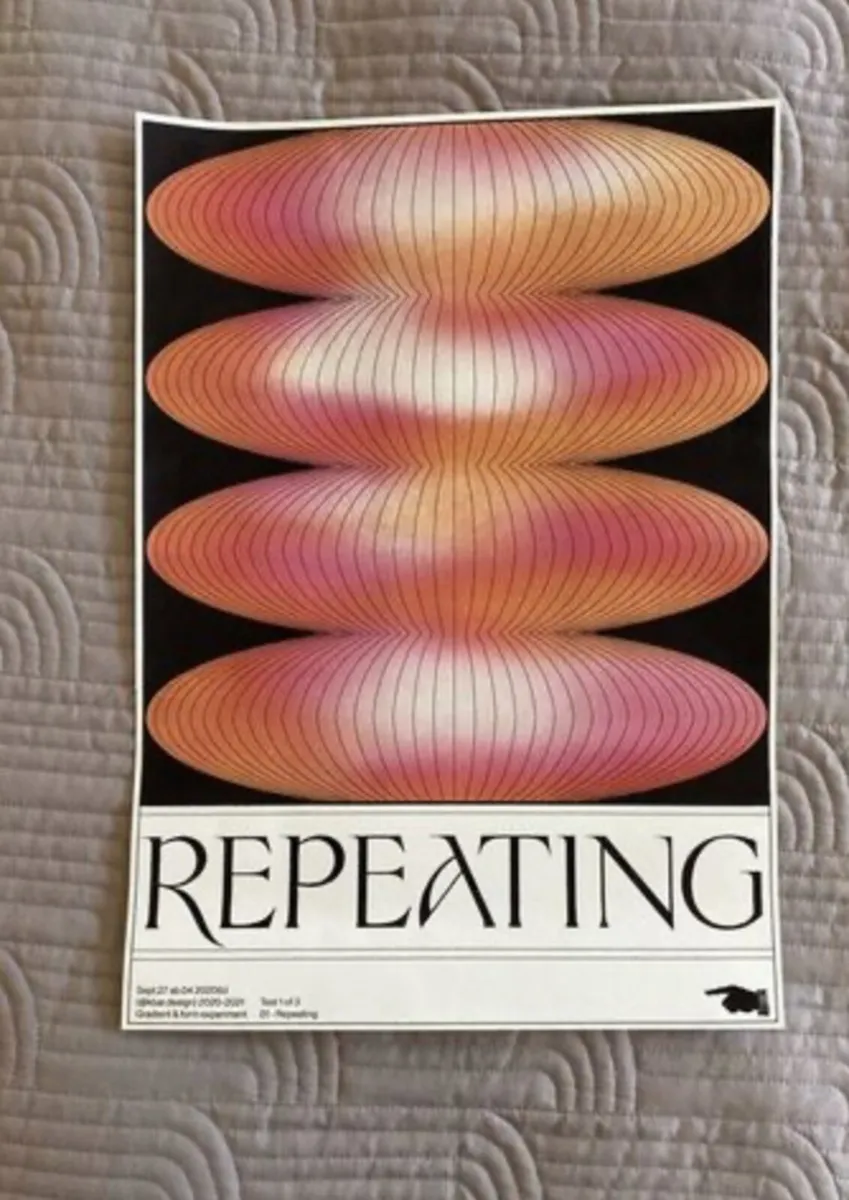 Repeating - Cool Print - Unframed - Image 1