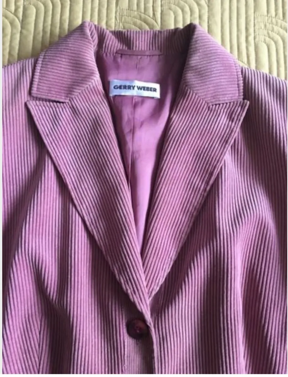 Gerry Weber Cord Blazer Jacket Size 16 - Image 1