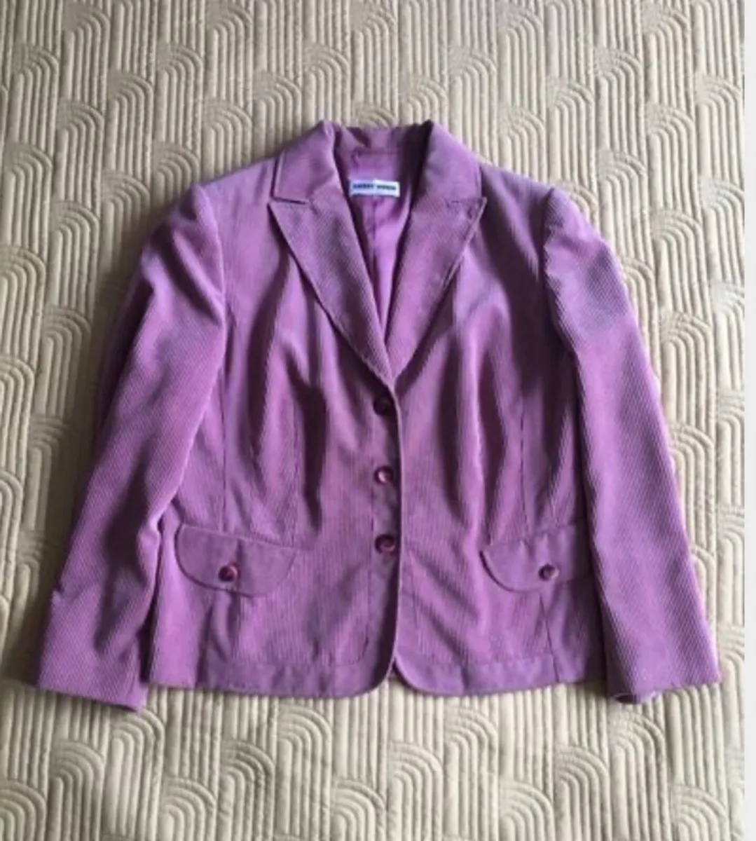 Gerry Weber Cord Blazer Jacket Size 16 - Image 2