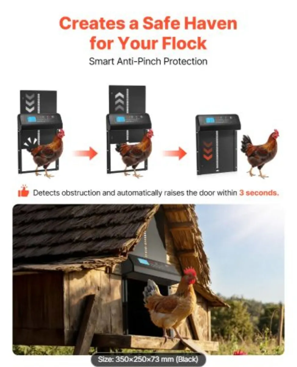 Automatic Chicken Coop Door, Battery Powered - Image 2