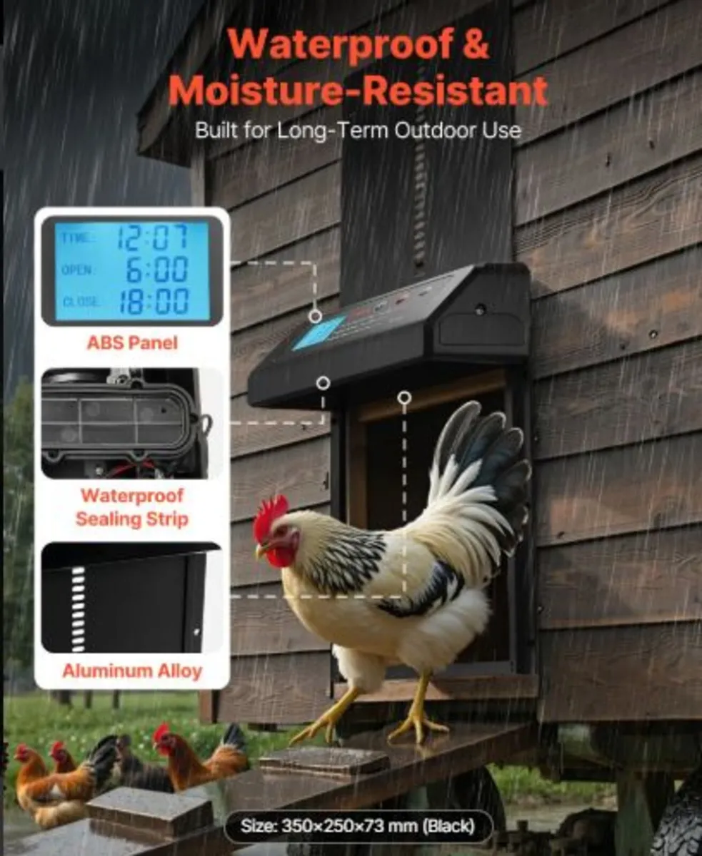 Automatic Chicken Coop Door, Battery Powered - Image 3