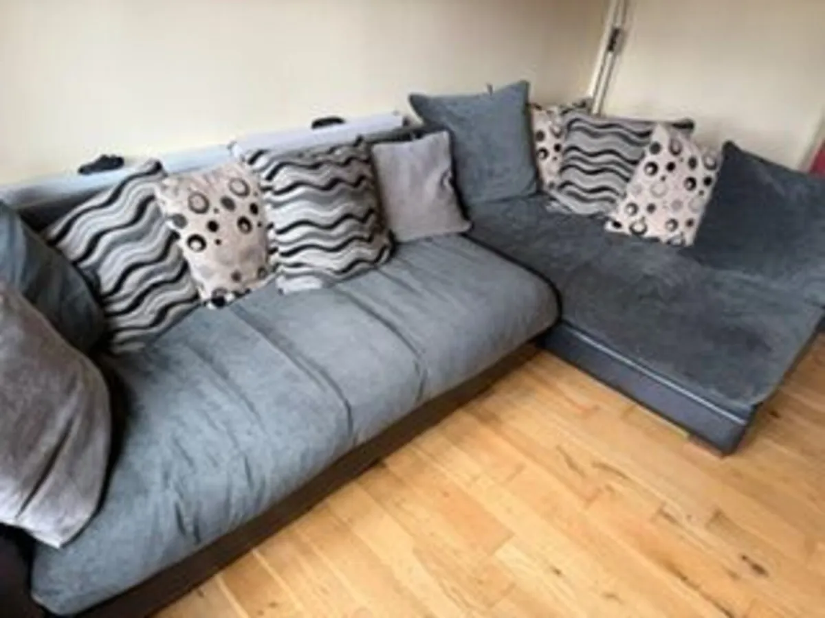 Corner Sofa, with Footstool - Image 1
