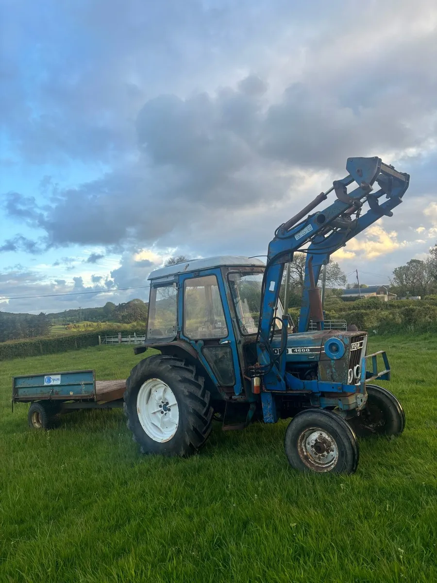 Ford 4600 with loader and Kane 8x5 trailer - Image 1