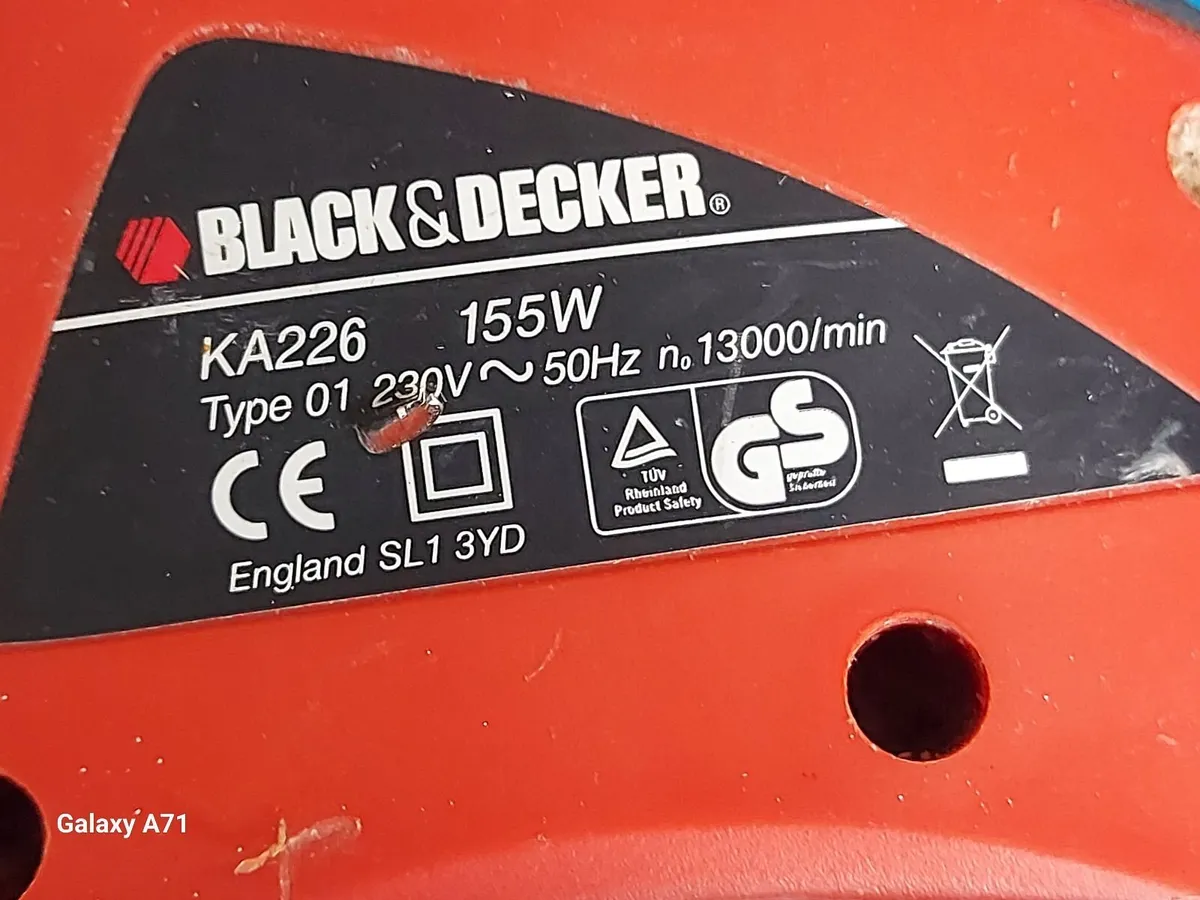 Black & Decker Ka226 155w Orbital Sander in Excell - Image 4