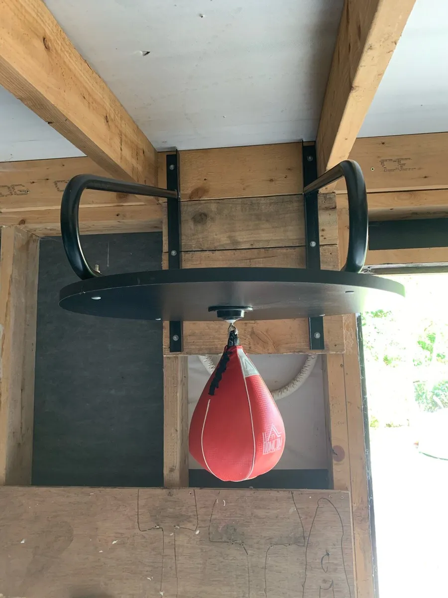 Homcom Leather Boxing Speedball - Image 3