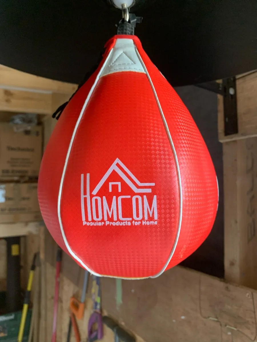 Homcom Leather Boxing Speedball - Image 4