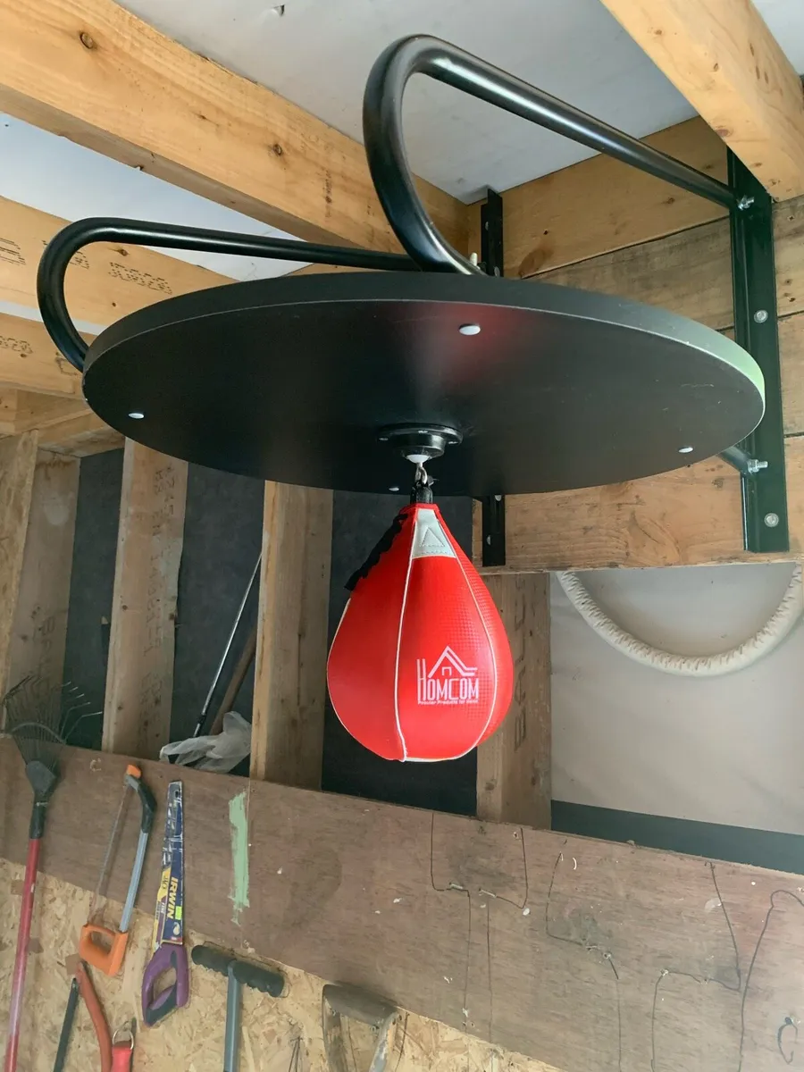 Homcom Leather Boxing Speedball - Image 1