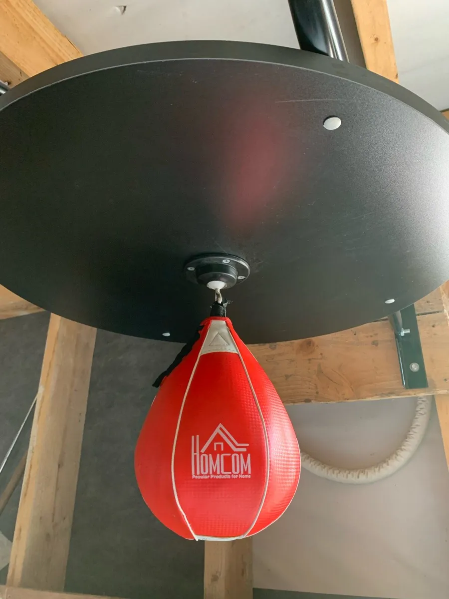 Homcom Leather Boxing Speedball - Image 2