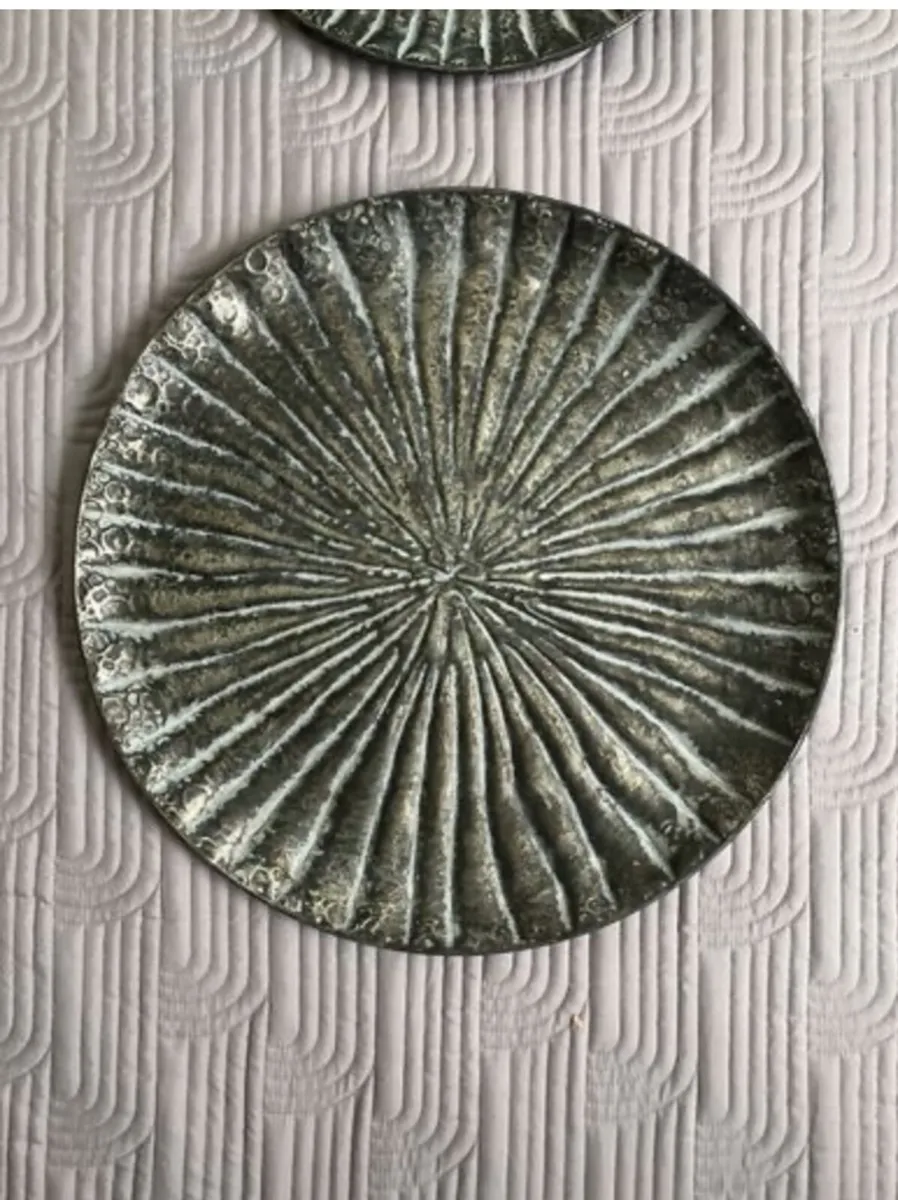 Decorative plates - Antique silver look - Image 1