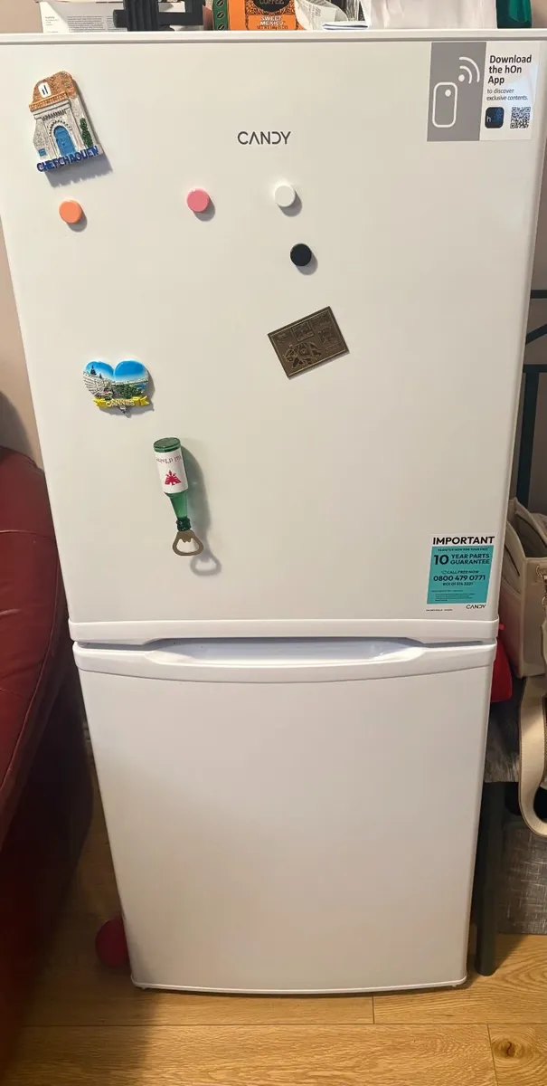 Full-Size Candy Freestanding Fridge Freezer (185L) - Image 1