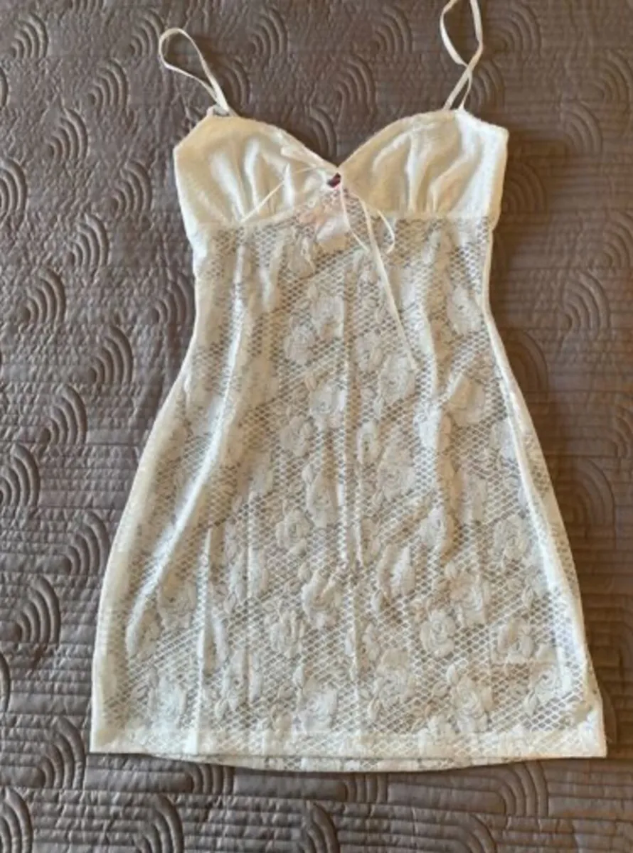 BNWT Edikted Ayala Lace Sheer Minidress - Image 1