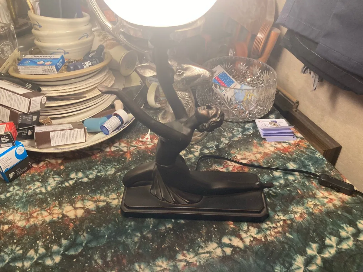 Art deco style lamp free postage - Image 3