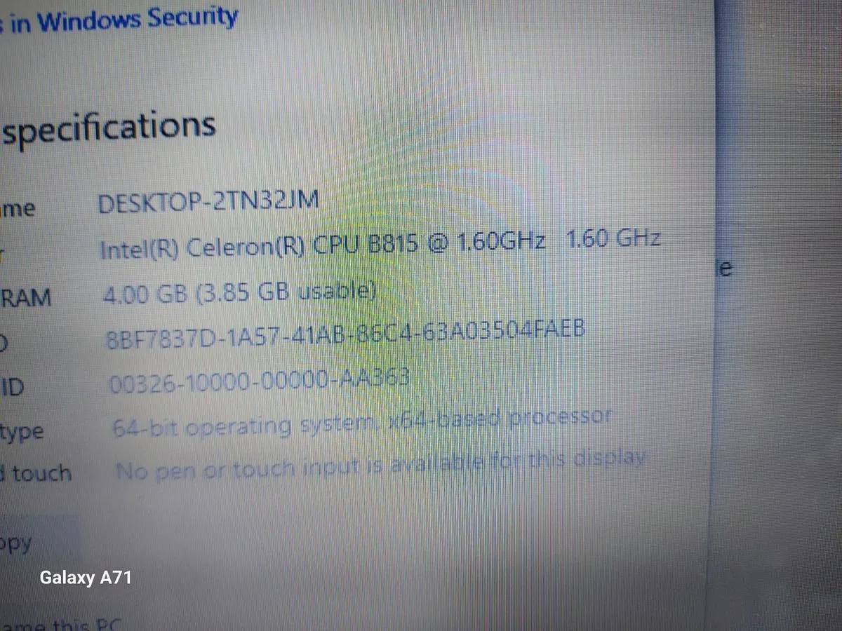 Compaq Presario Laptop CQ57, 4GB Ram, 300GB HDD, - Image 2