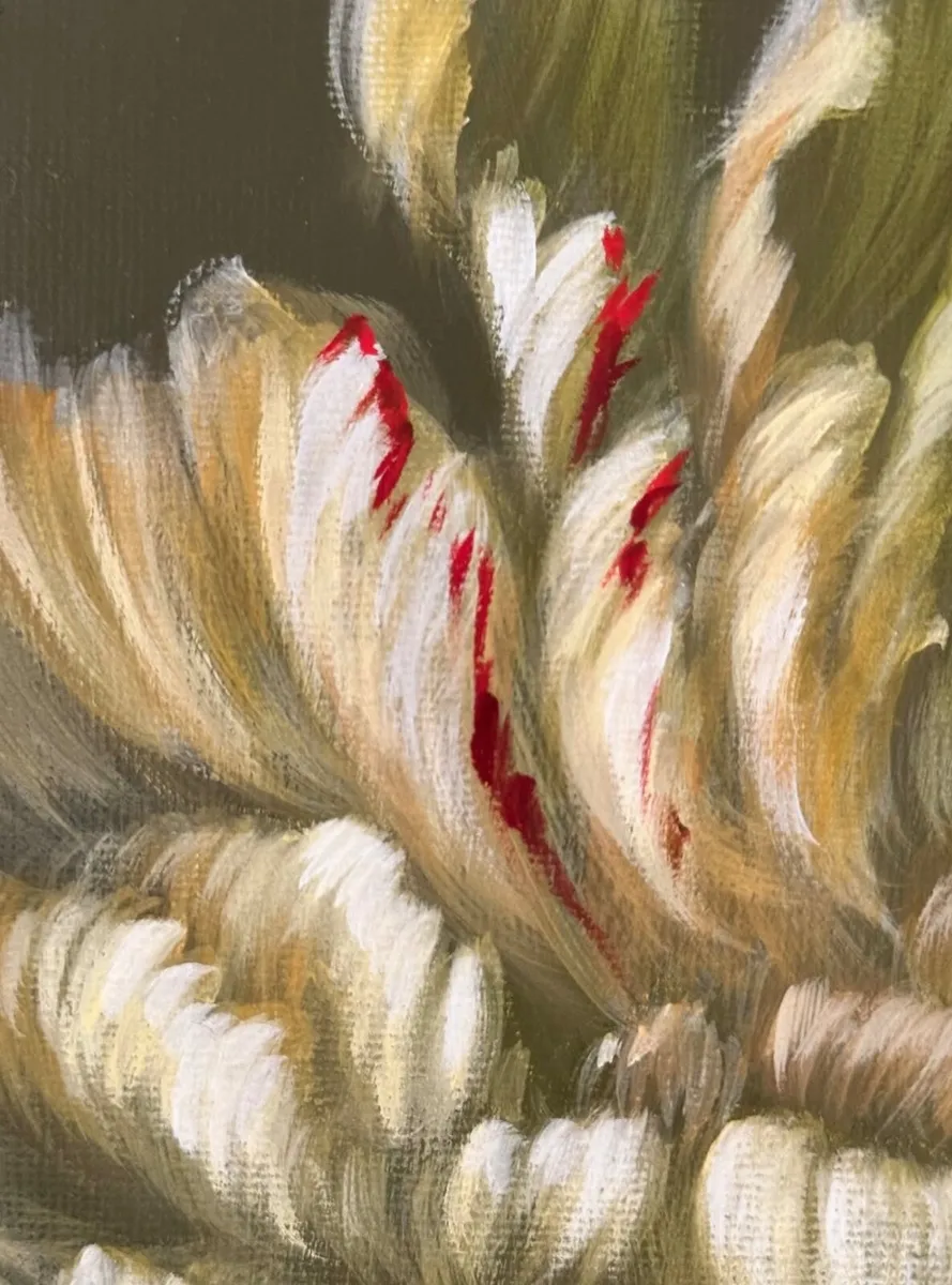 Large Floral Oil Painting • Original Art - Image 2