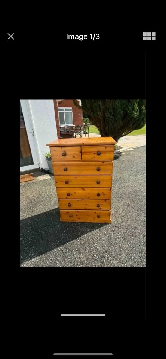 Pine chest of drawers - Image 2