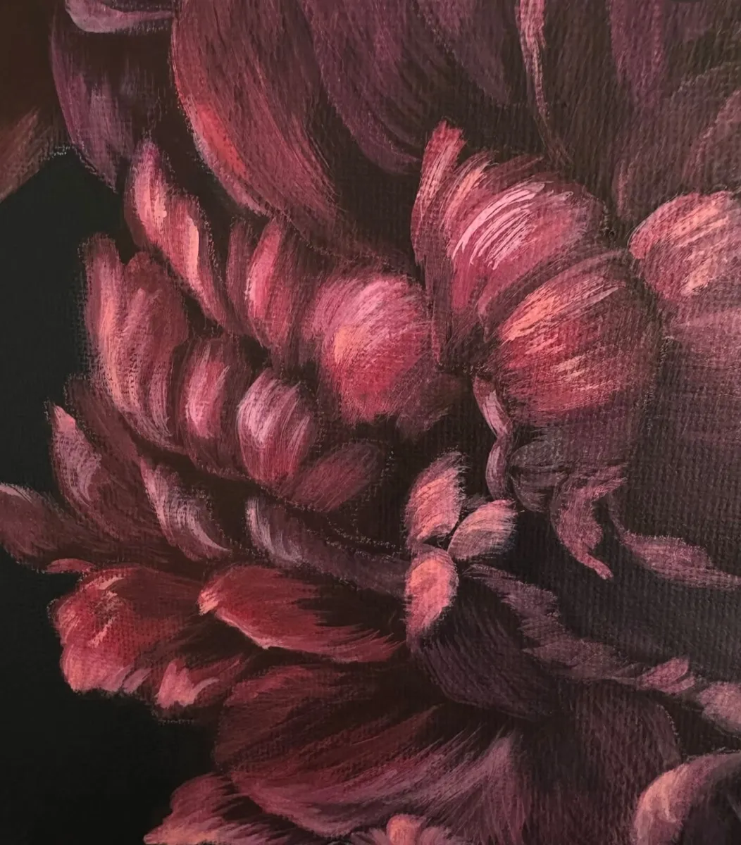 Original Peony Oil Painting | Floral Wall Art - Image 4