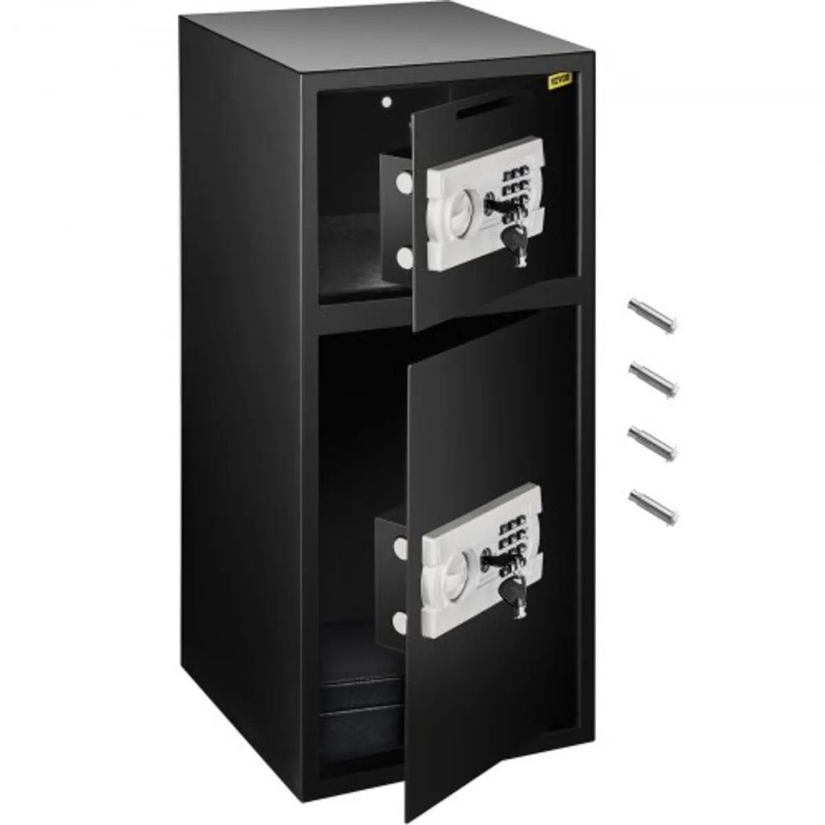 74 L Digital Double Door Safe Depository Box Gun S - Image 1
